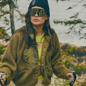 FP Movement by Free People Hit the Slopes Fleece Jacket in Army